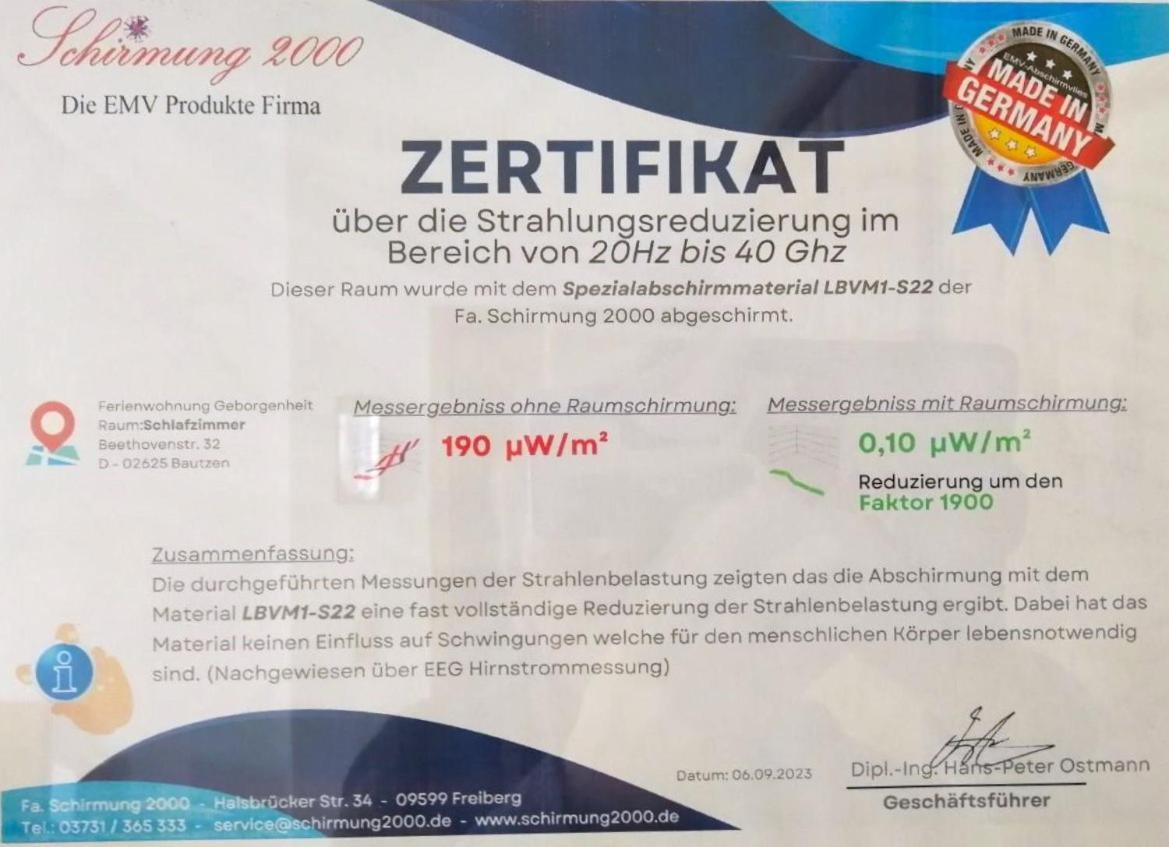 Fewo Geborgenheit Asza Mit Strahlungsfreien Zonen Bautzen Luaran gambar